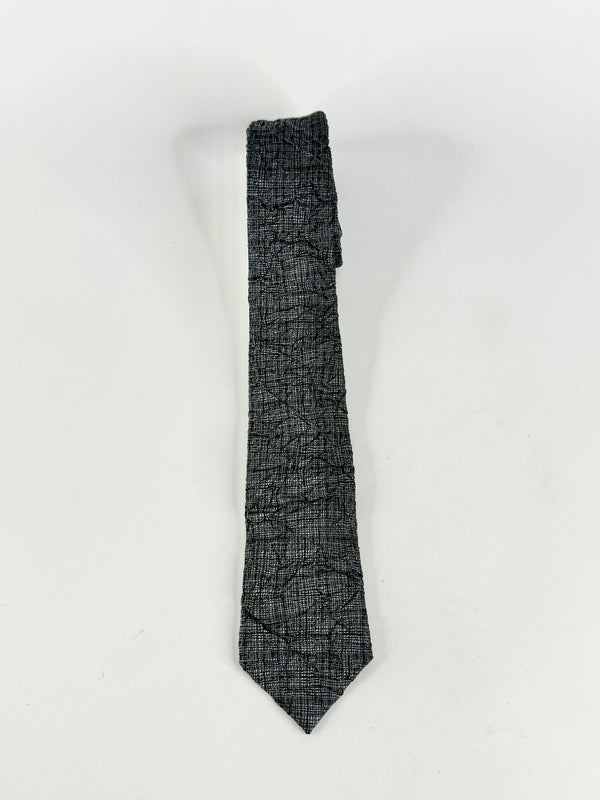 Kenzo Black & Grey Textured Tie