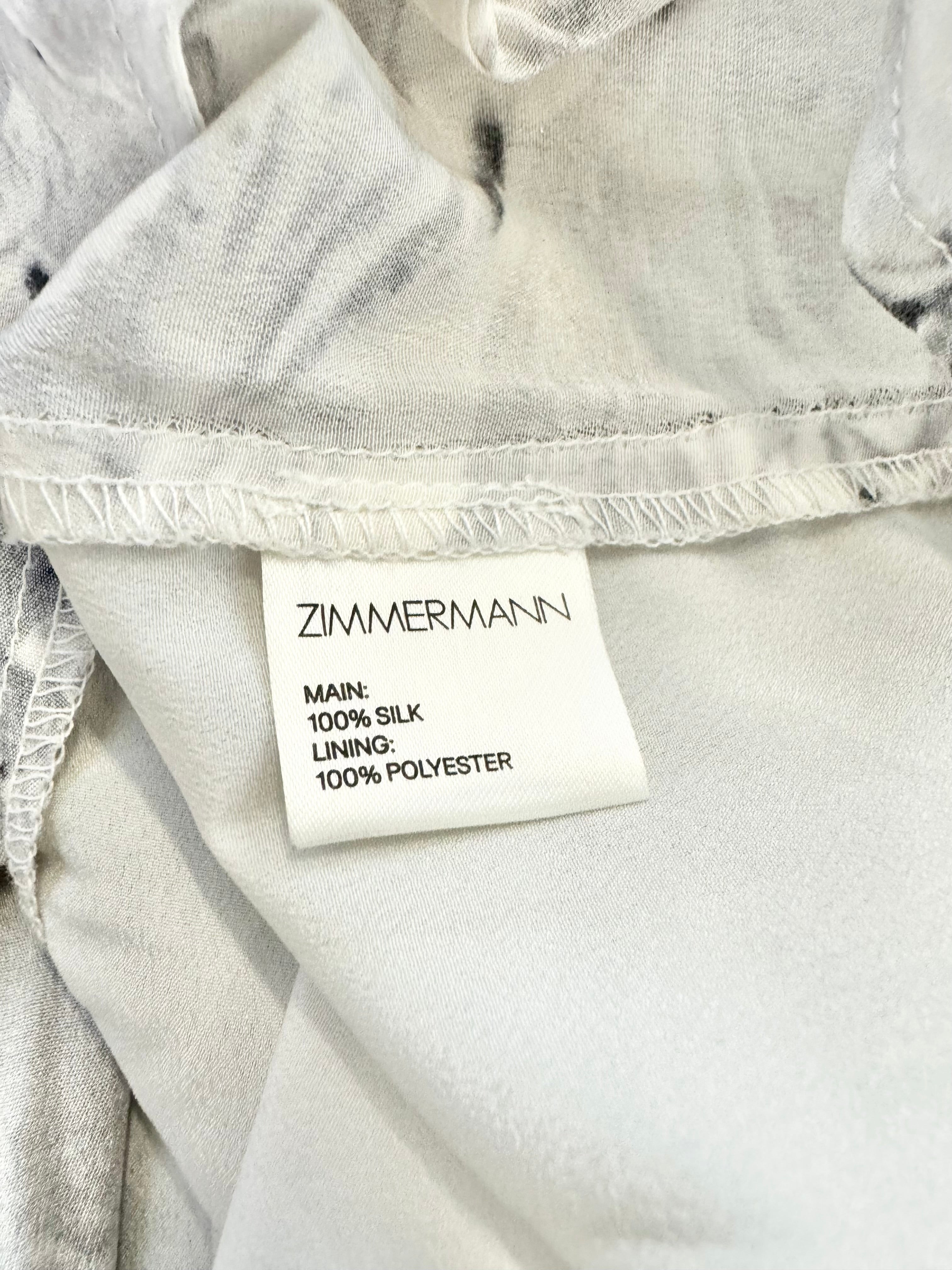 Zimmermann Silk Marble Midi Dress - AU10