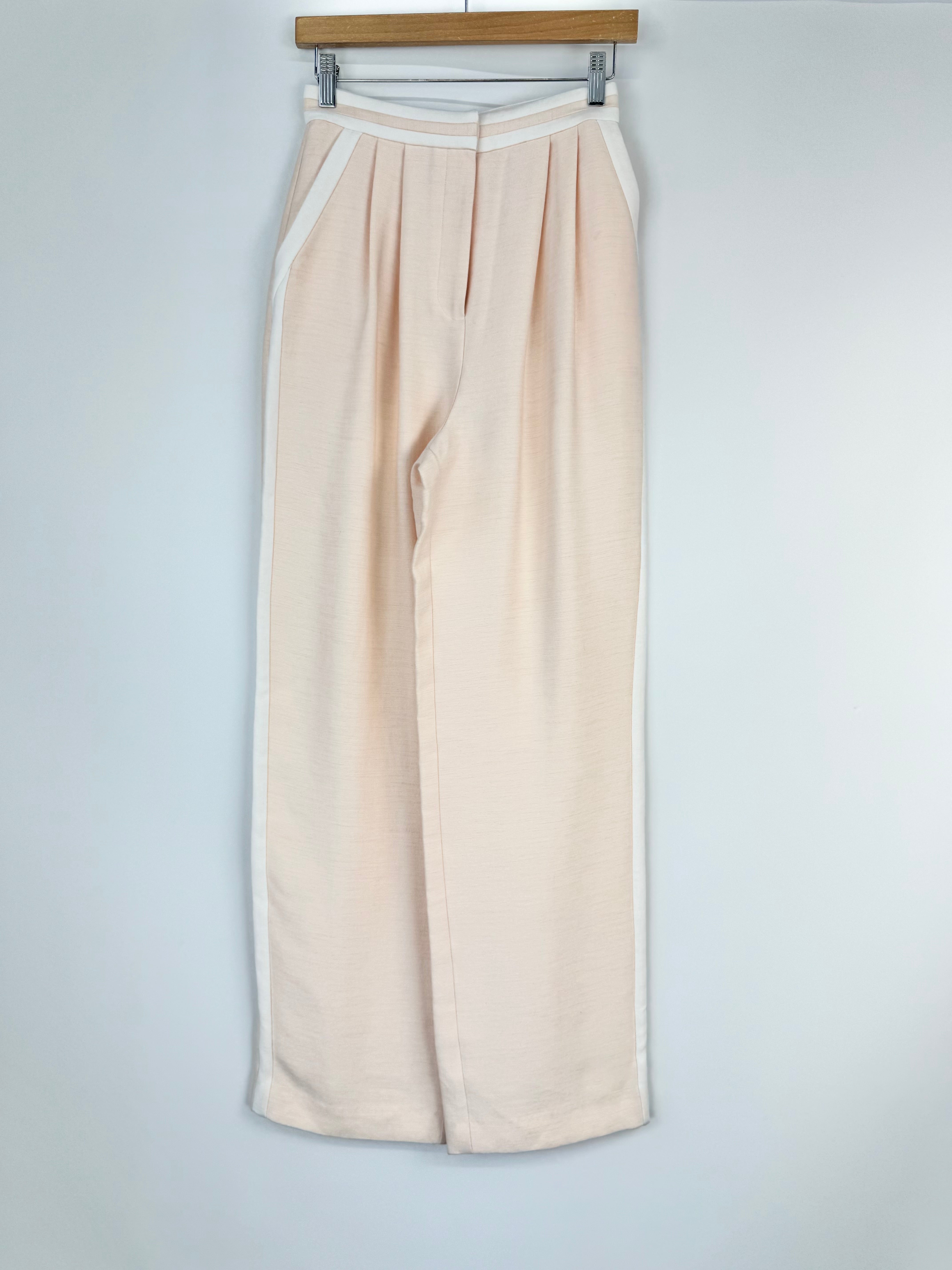 Keepsake Pastel Peach & White Tailored Two-Piece Suit - AU6