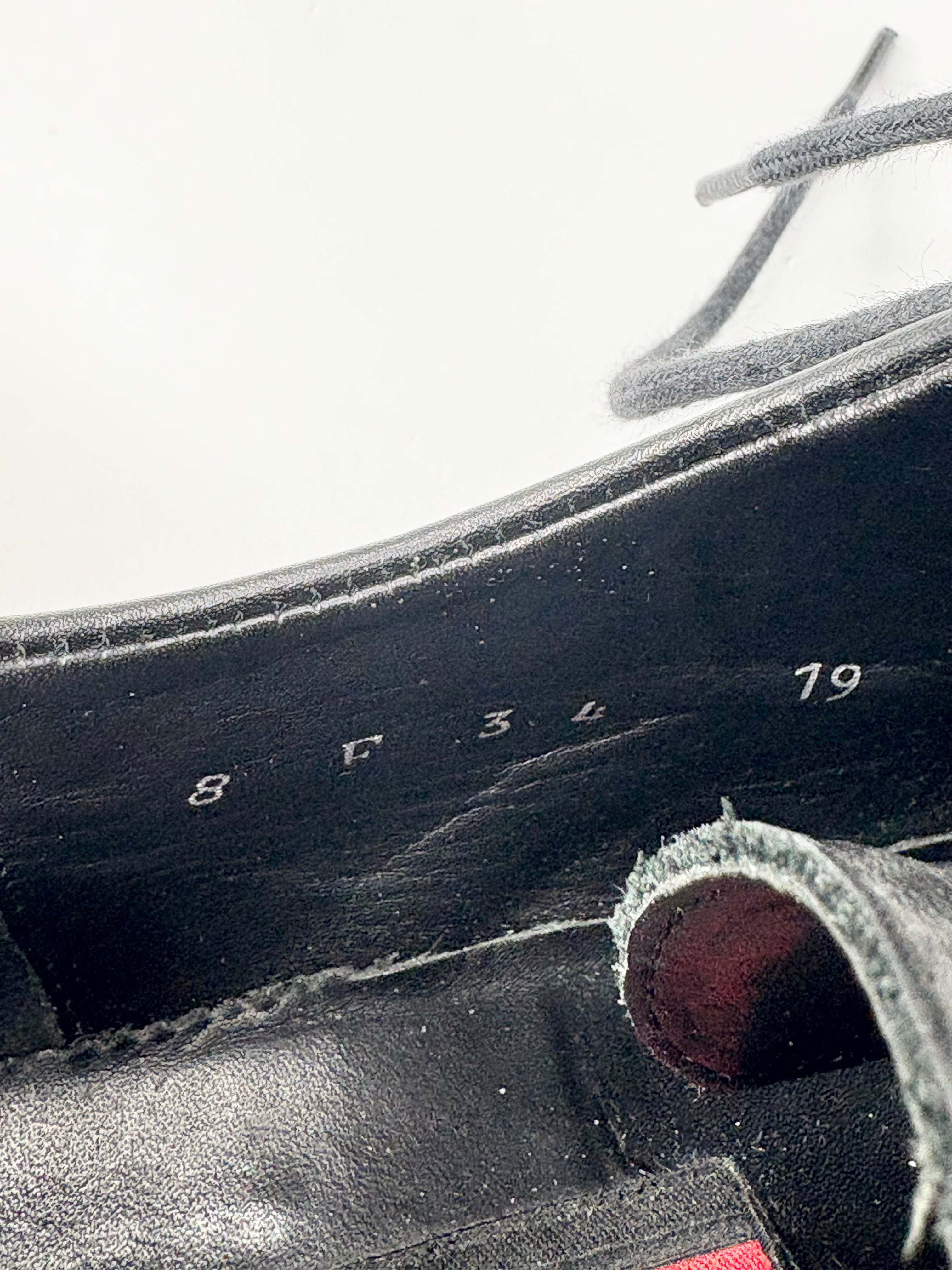 Lloyd Black Leather 'Hattric' Square-Toe Dress Shoes - EU42