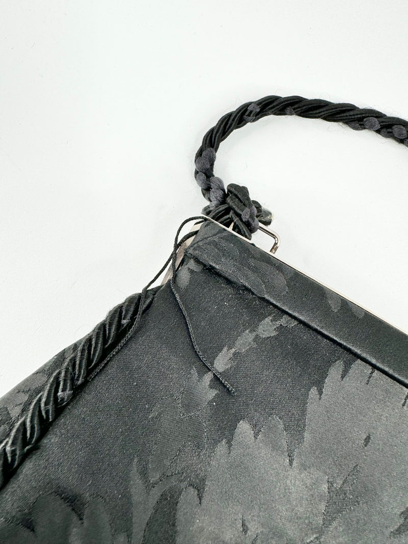 Vintage 1997 Dolce & Gabbana Black Brocade Handbag