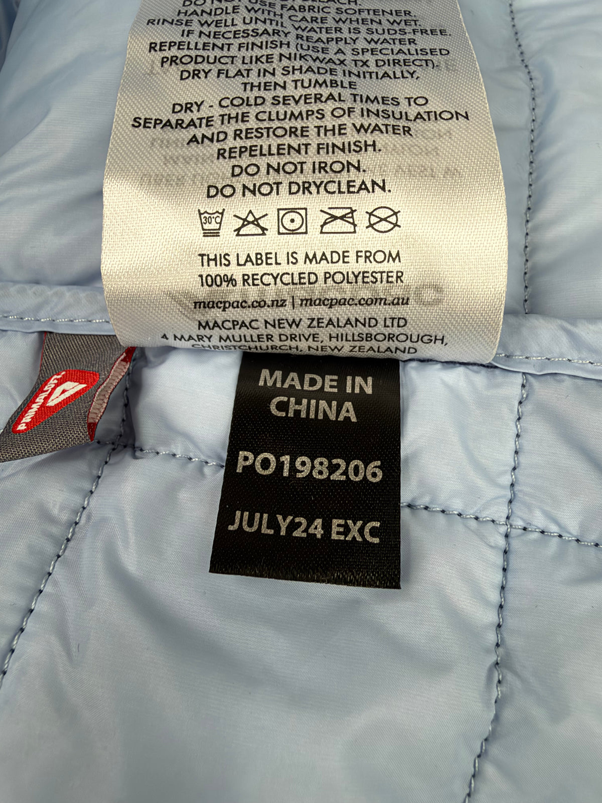 Macpac Indigo Blue 'Uber light' Insulated Vest - AU12