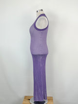 Sass & Bide Lilac 'Sugar Pill' Knit Tank Dress - AU10/12