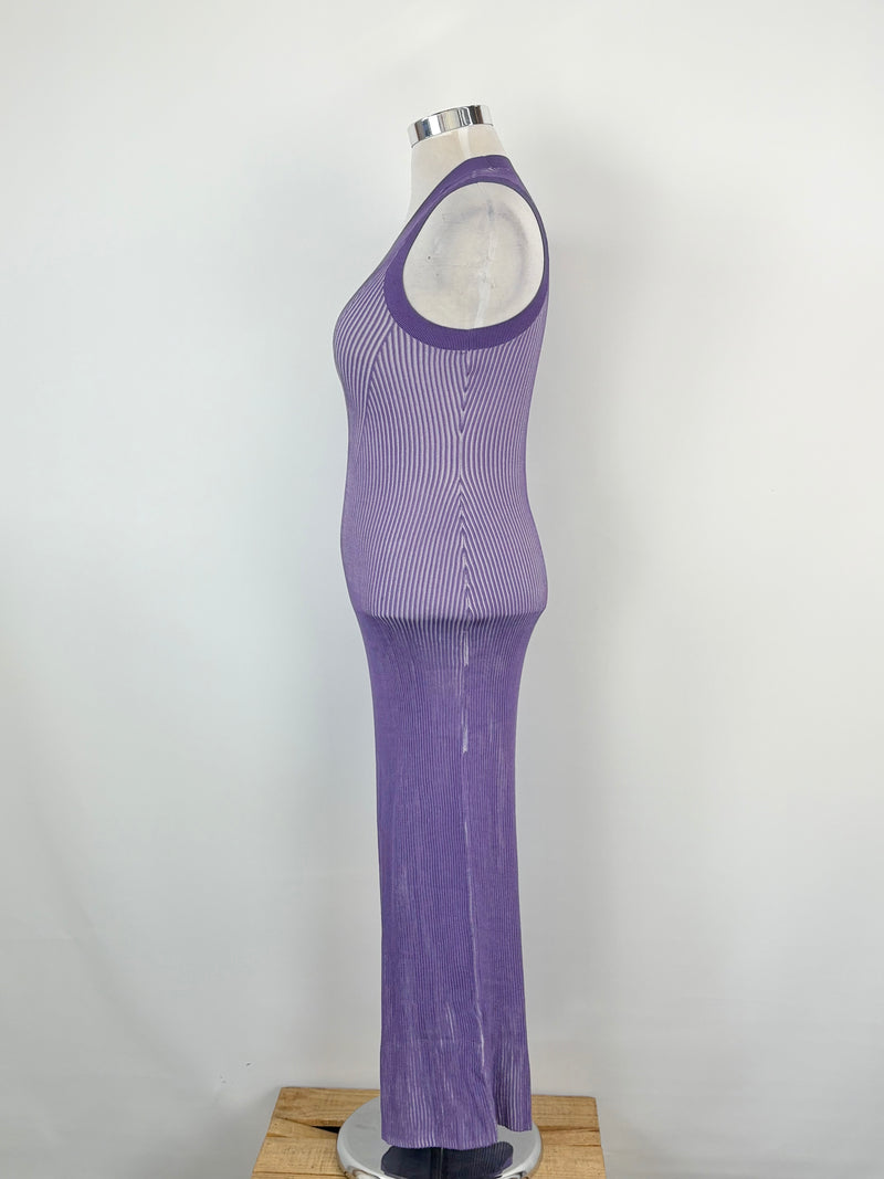 Sass & Bide Lilac 'Sugar Pill' Knit Tank Dress - AU10/12