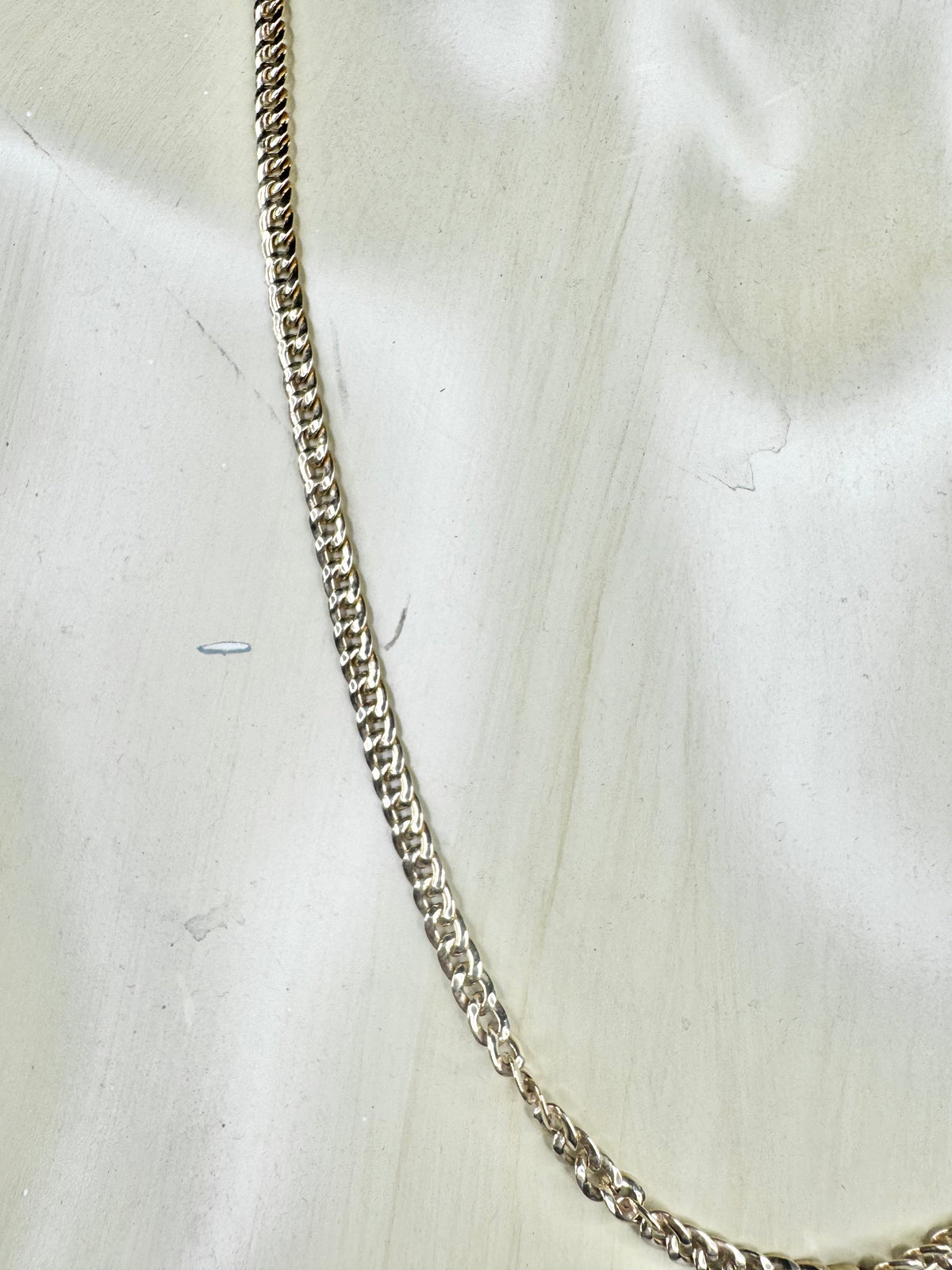 9ct Gold Flat Curb Chain Necklace
