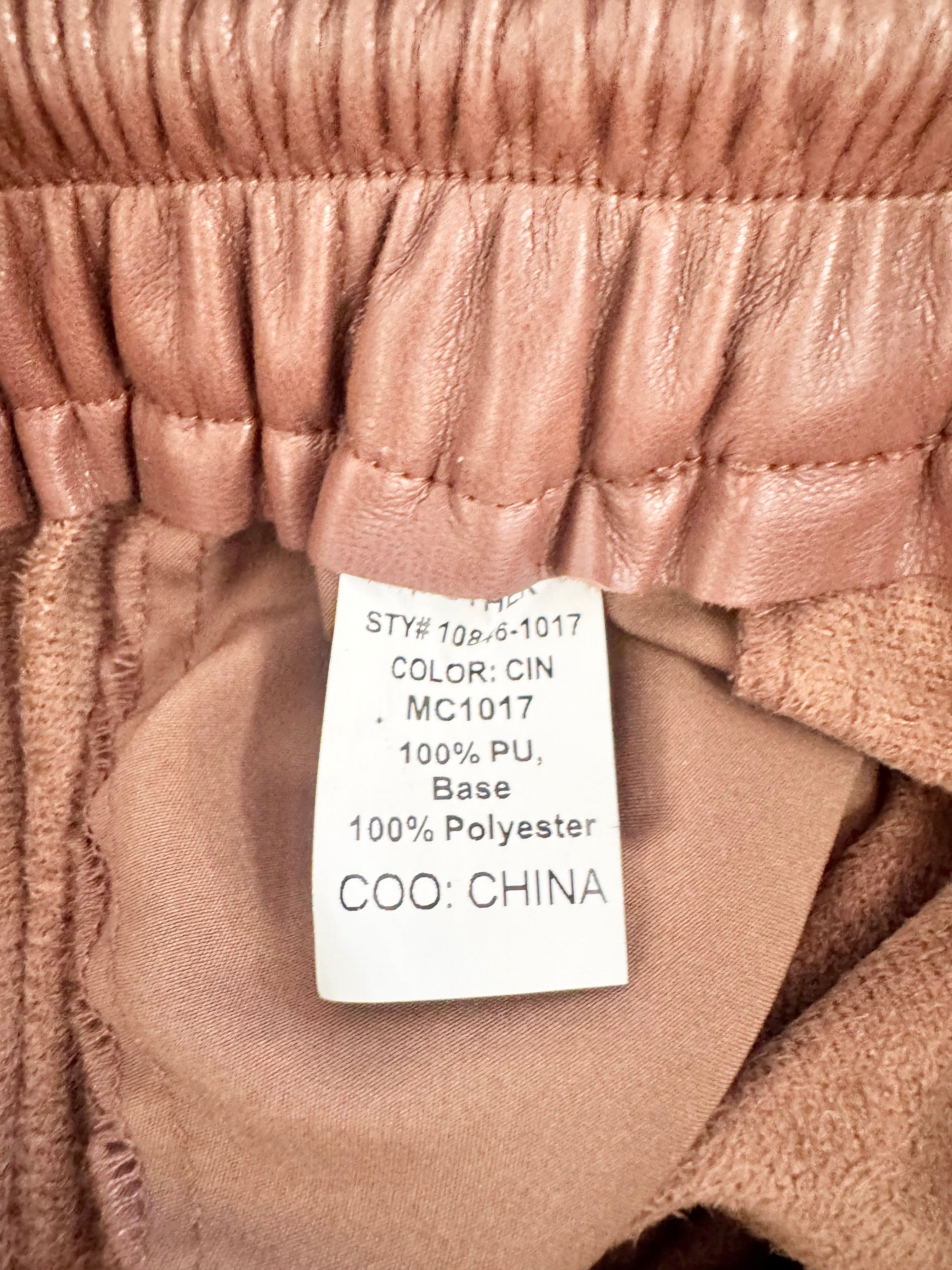 Mother Faux Leather 'Curbside Lounge' Slacks - AU10