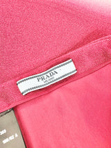 Prada 2012 Silk Blend Maroon & Yellow Pencil Skirt - AU8