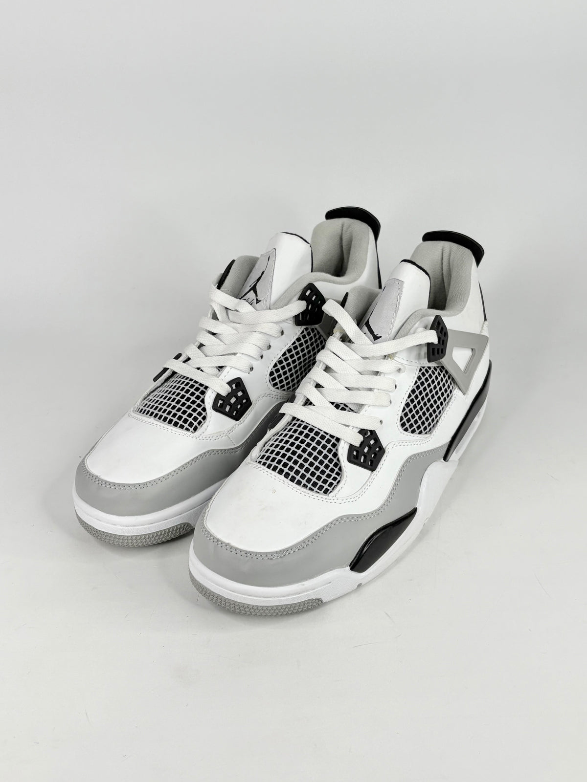 Air Jordan IV Retro Military Black & White High-Top Sneakers - EU46