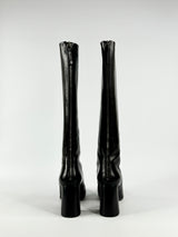 Premiata Black Heeled Knee High Boots - EU39