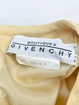 Vintage 80s Givenchy Boutiques Pastel Yellow Dress & Coat - AU10