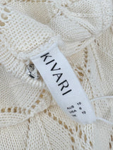 Kivari Ivory 'Claudia' Scoop Back Knit Dress - AU10