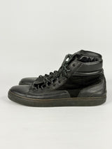 Christian Kimber for Harrolds Black Leather High-Top Sneakers - EU43