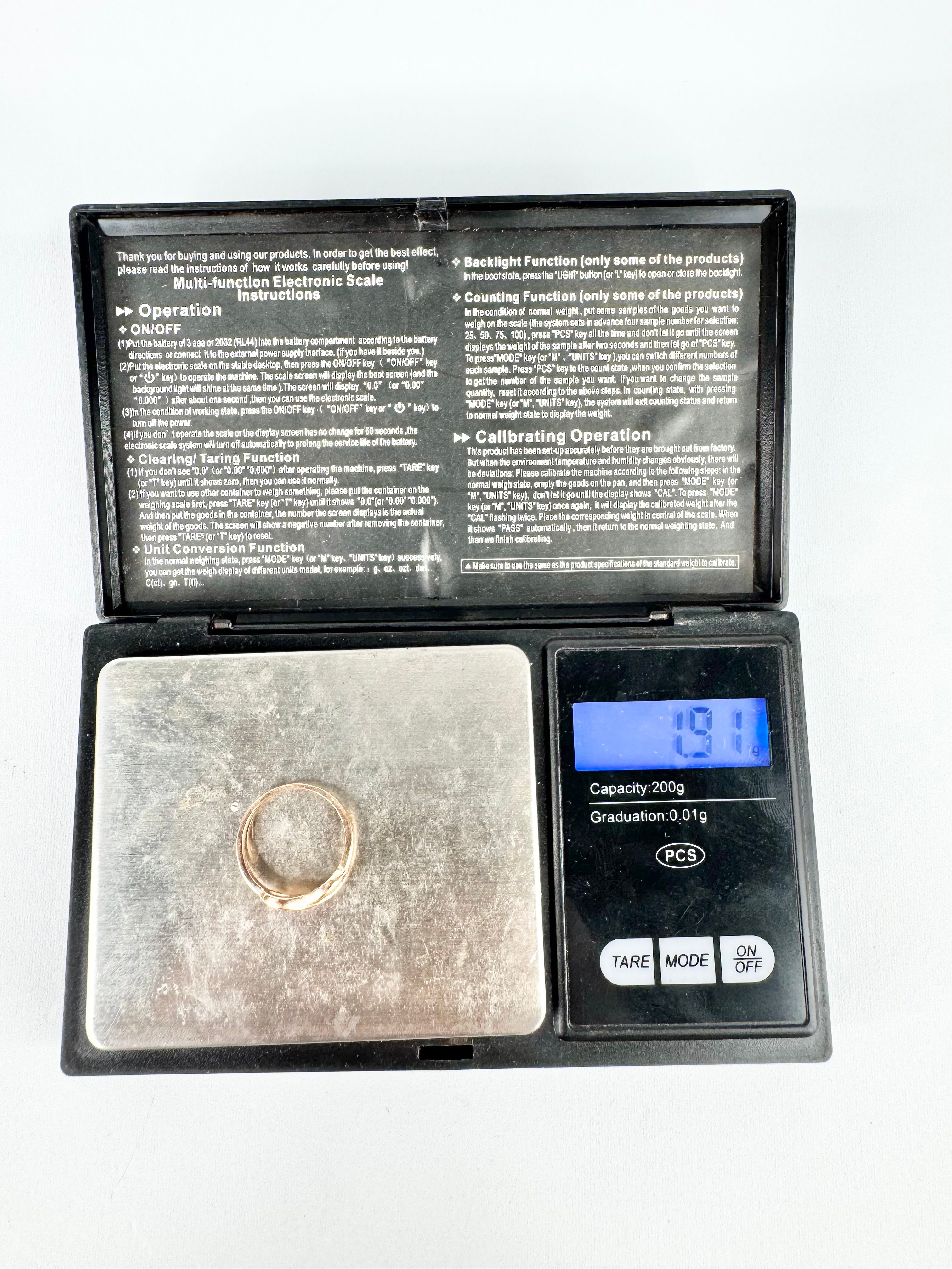 9ct Rose Gold Infinity Ring