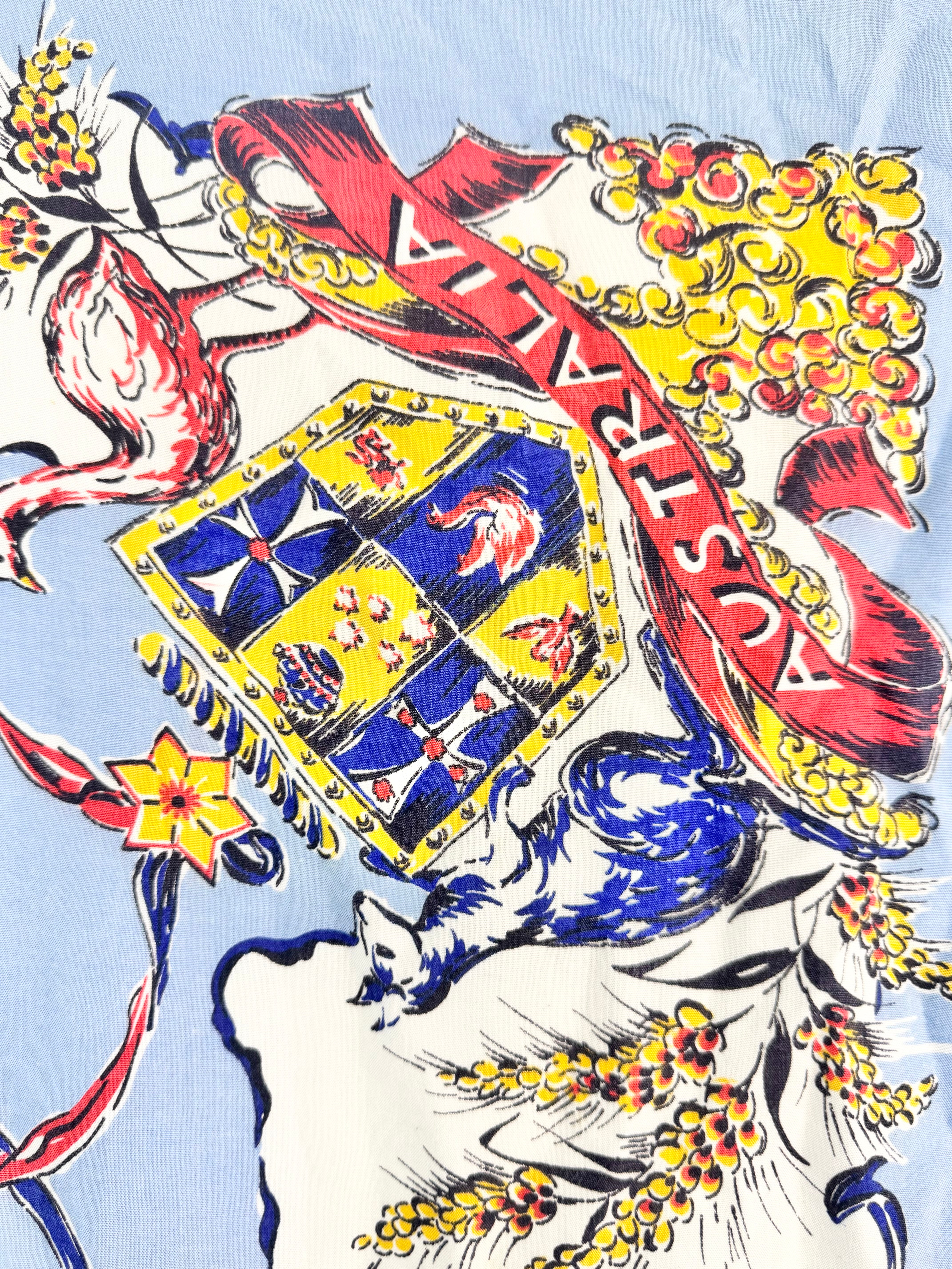 Vintage 1949 HMAS Vanguard Royal Tour Scarf