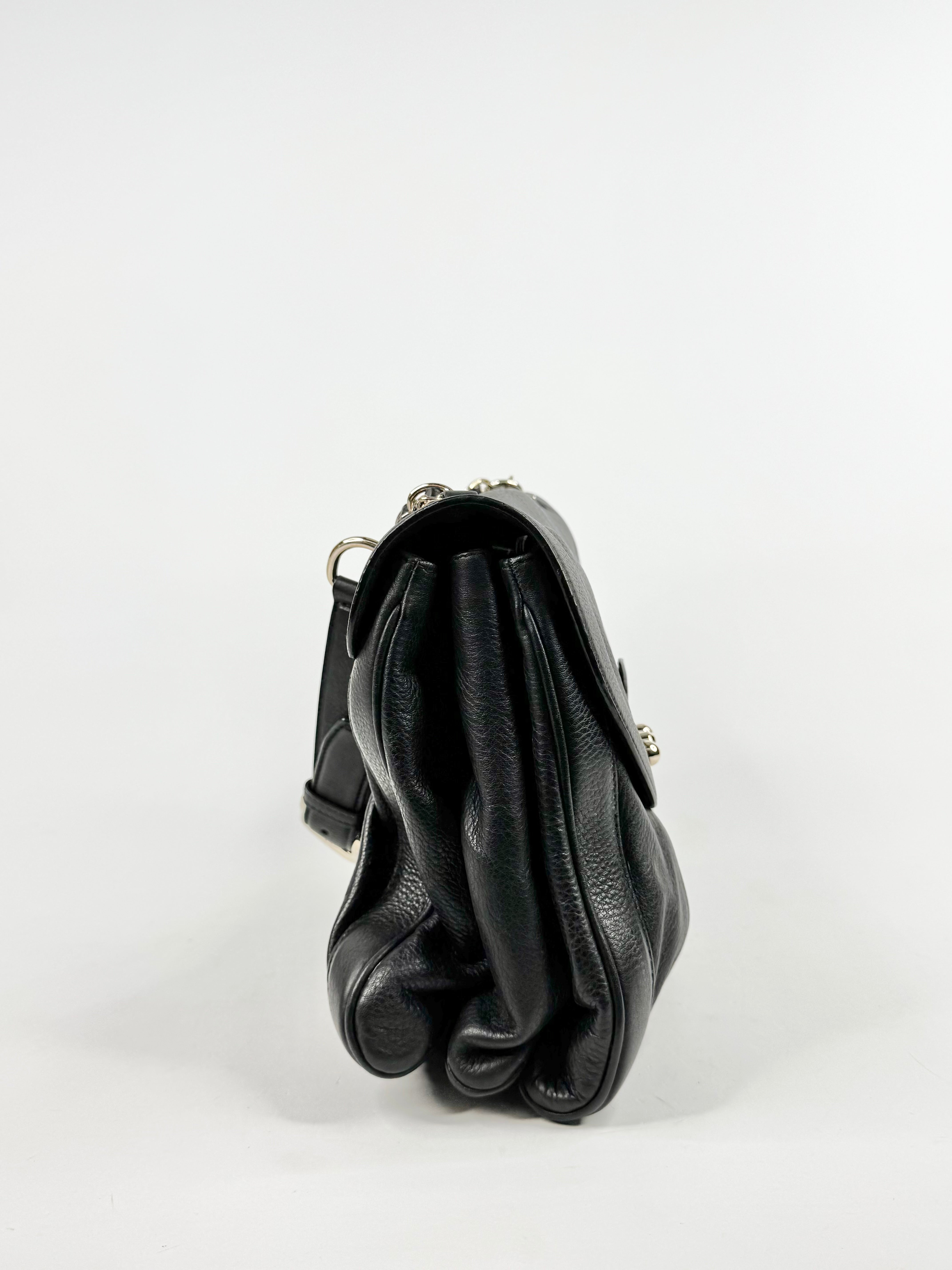 Bally Black Leather Shopper Shoulder Bag