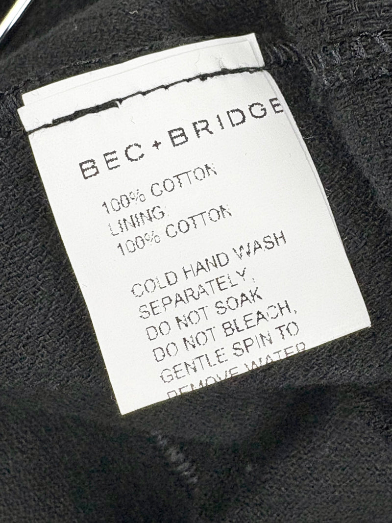 Bec + Bridge Black Textured Wrap Dress - AU8