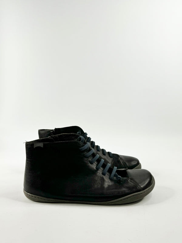 Camper Black Blue Lace Ankle Boots - EU46