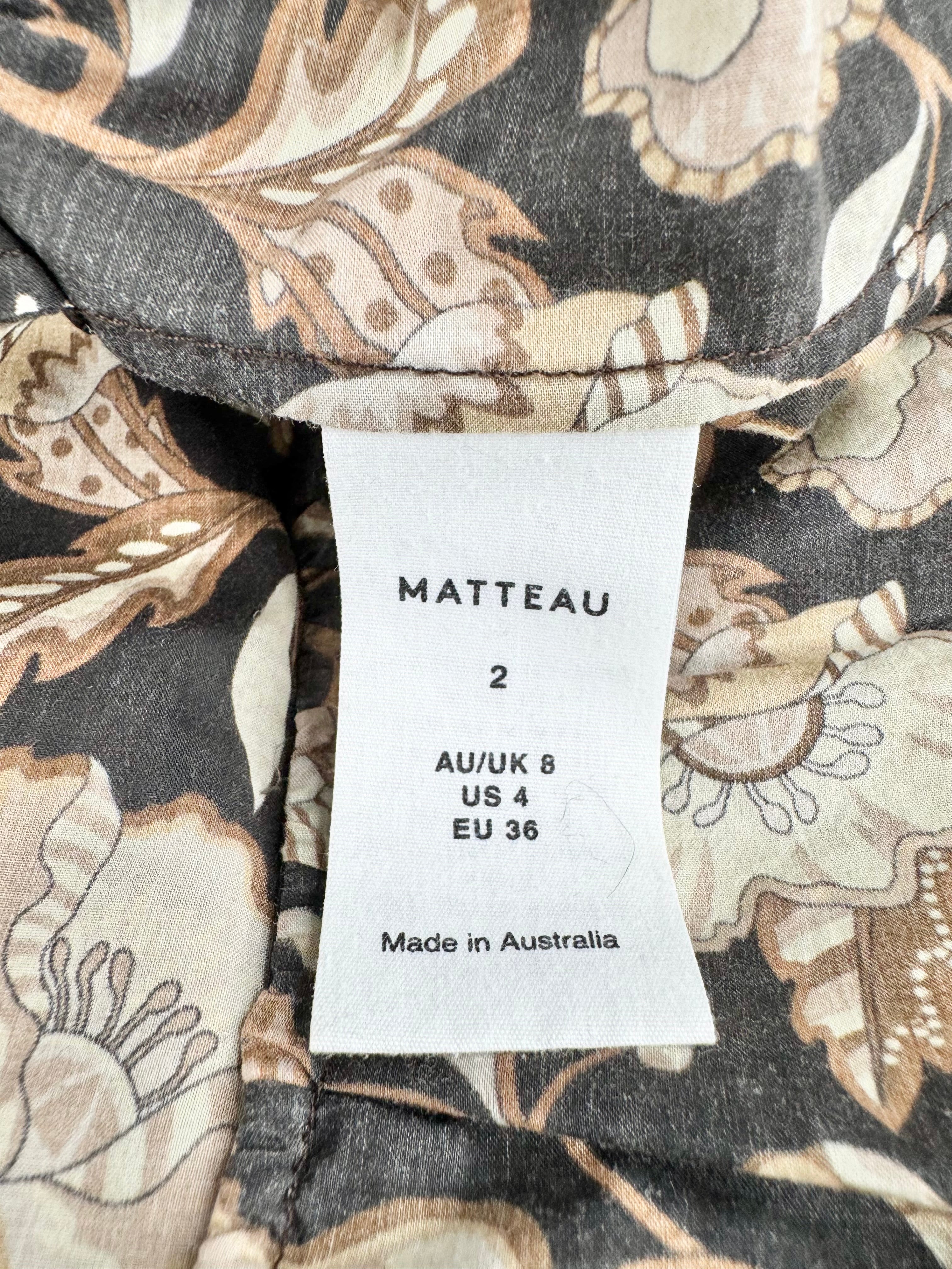 Matteau 'Ginger Hibiscus Tiered Sundress - AU8/10