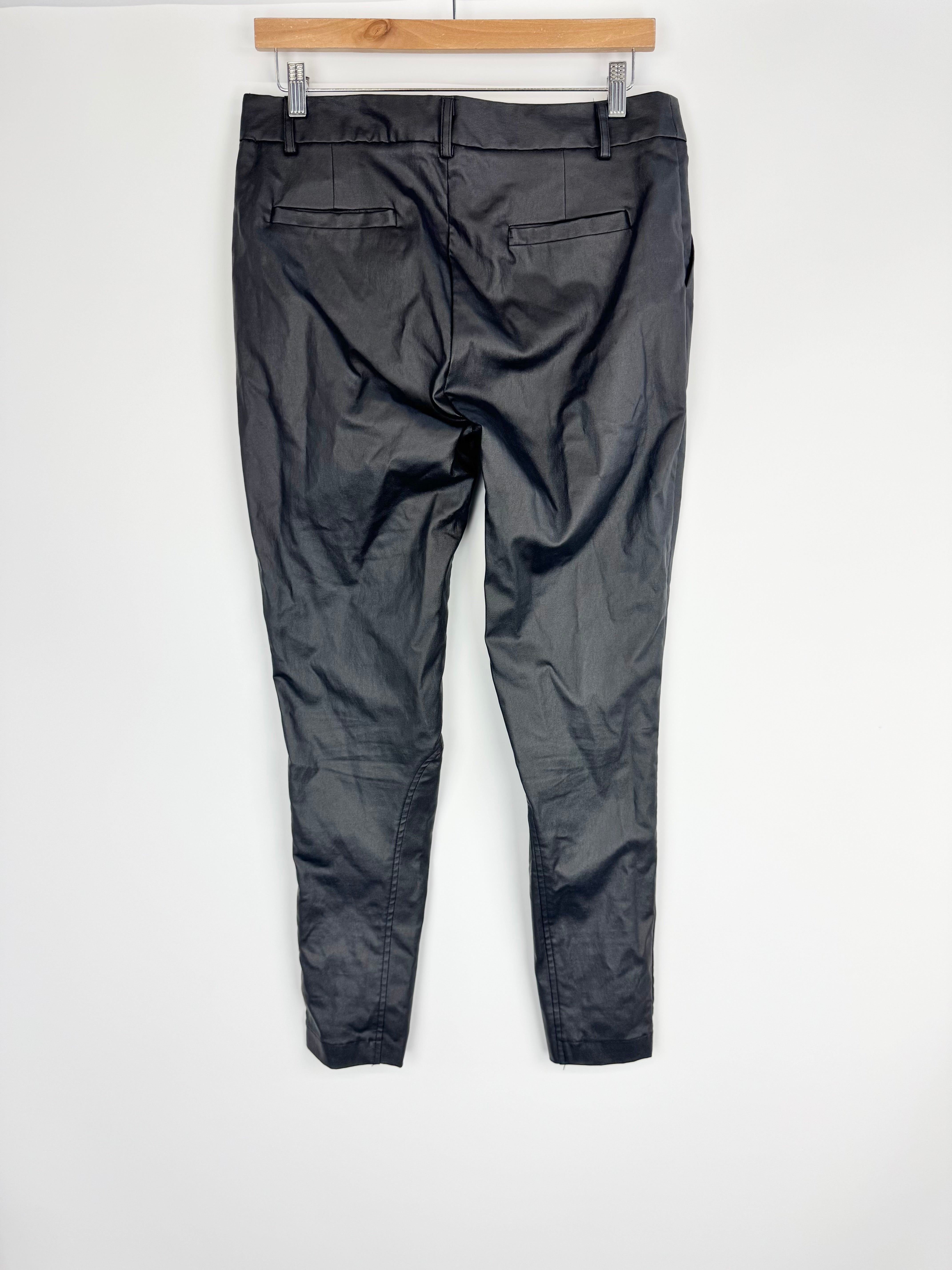 Cable Melbourne Black Waxed Skinny Trousers - AU10