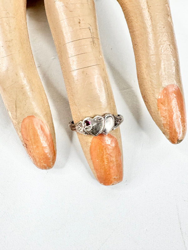 Vintage Silver Children's Signet Ring