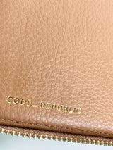 Code Republic Tan Leather Passport & Phone Wallet