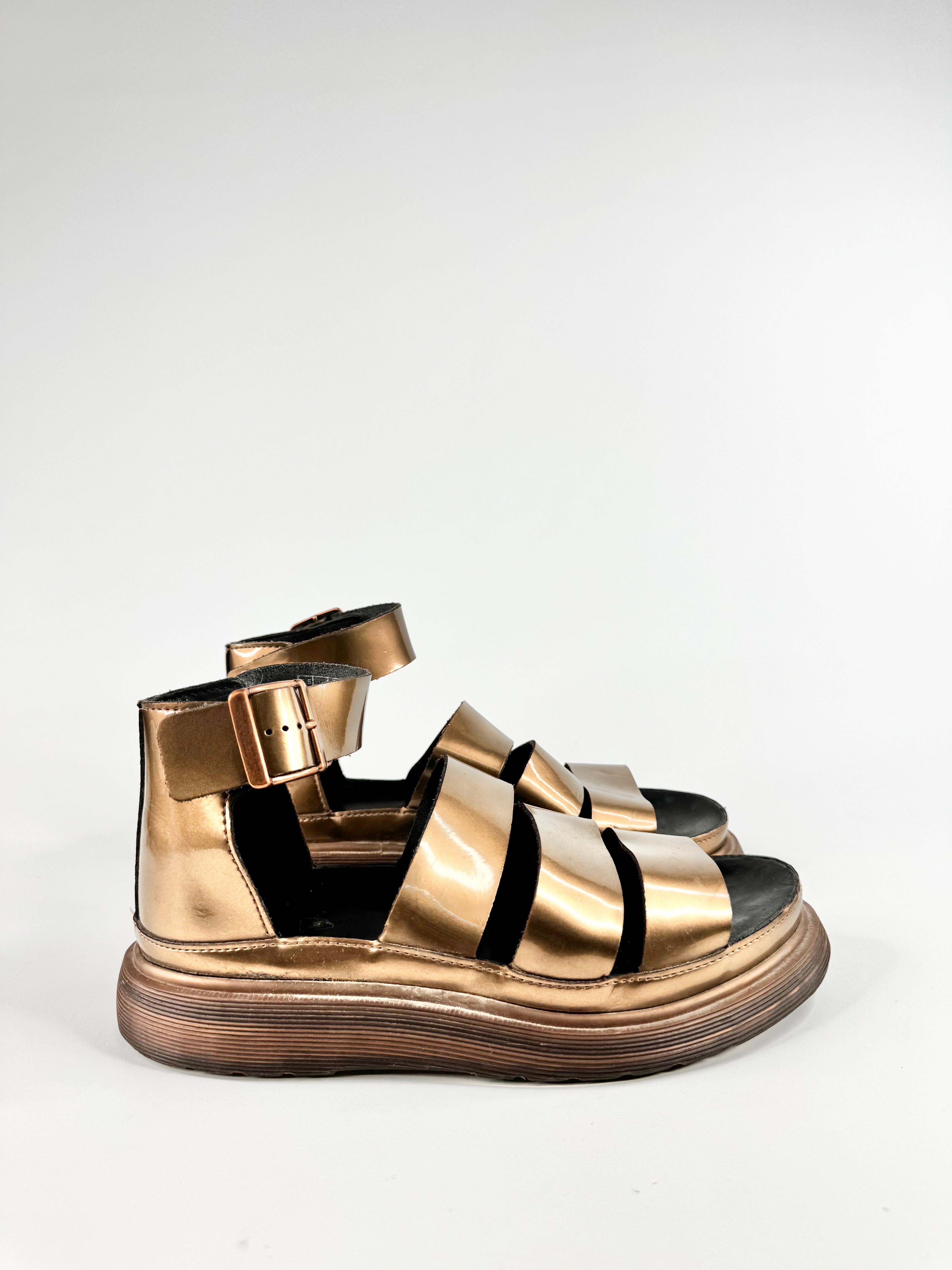 Dr. Martens Bronze 'Clarissa Brando' Sandals - EU40