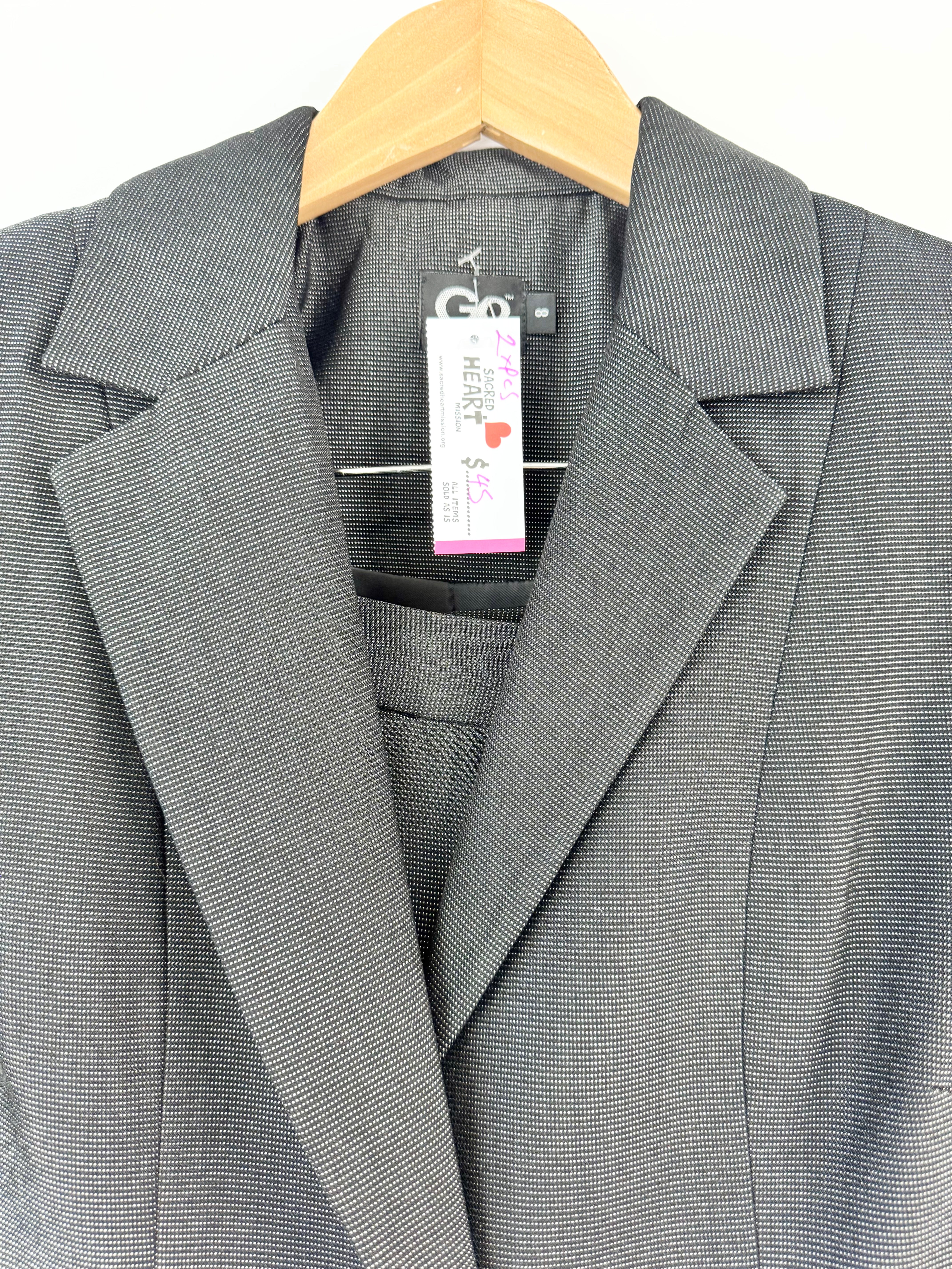 Go Black & White Microdot Suit - AU8