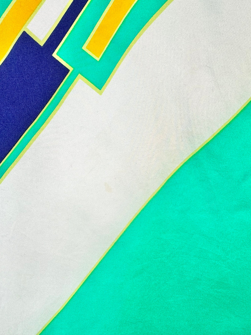 Pierre Cardin Emerald Green Silk Scarf