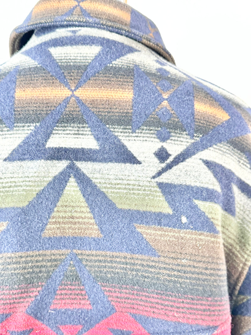 Pendleton Aztec Patterned Wool Coat - L