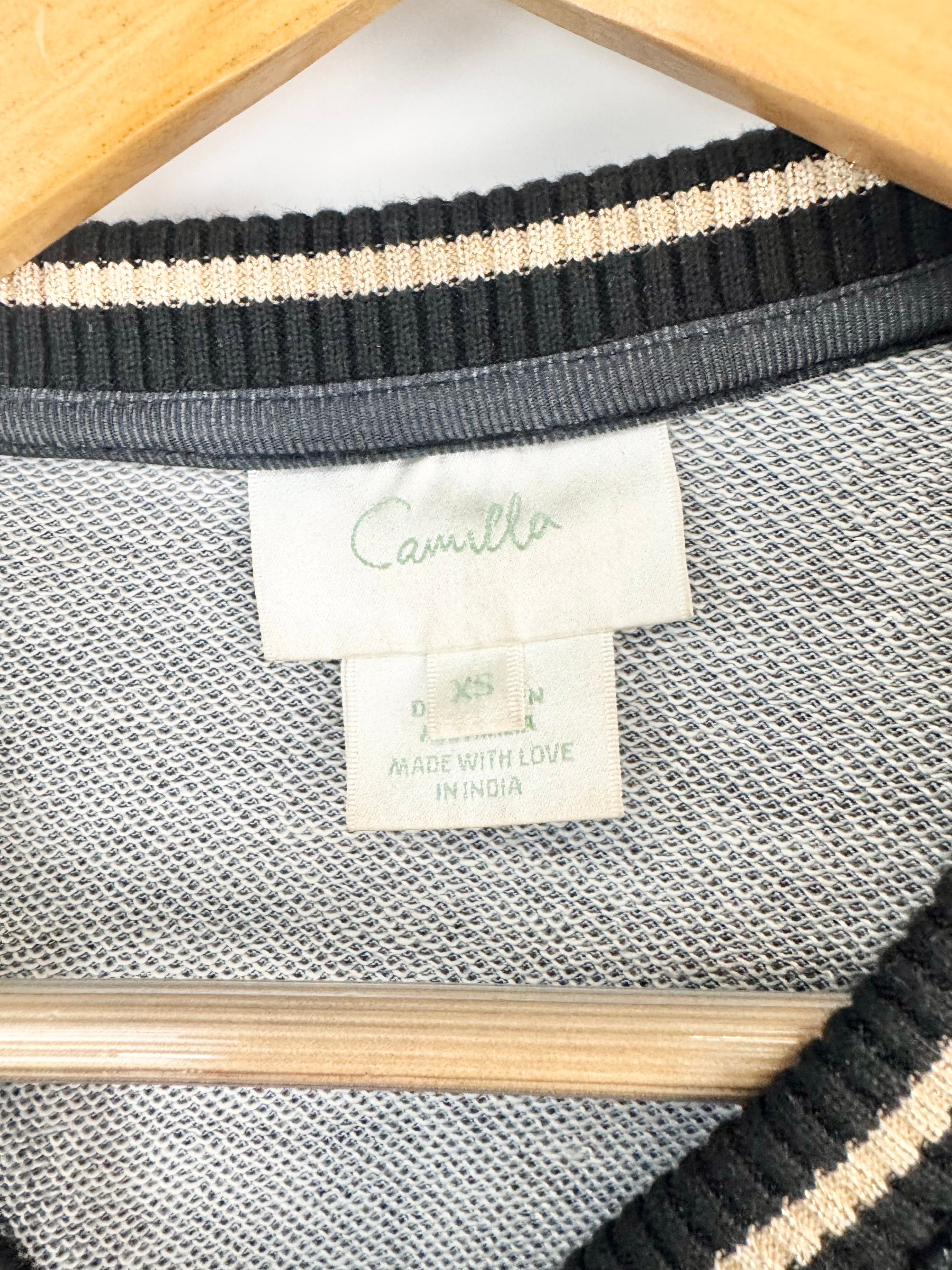 Camilla Black Bejewelled Tiger Sweatshirt - AU6