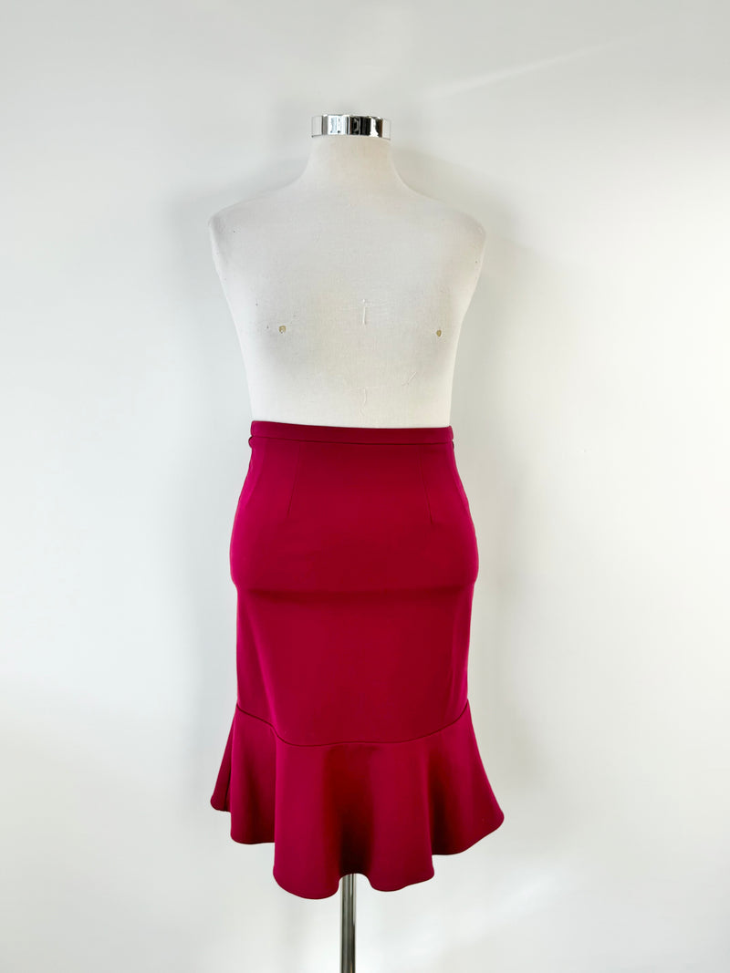 Alannah Hill Raspberry 'I Want You Skirt'  Pencil Skirt - AU12