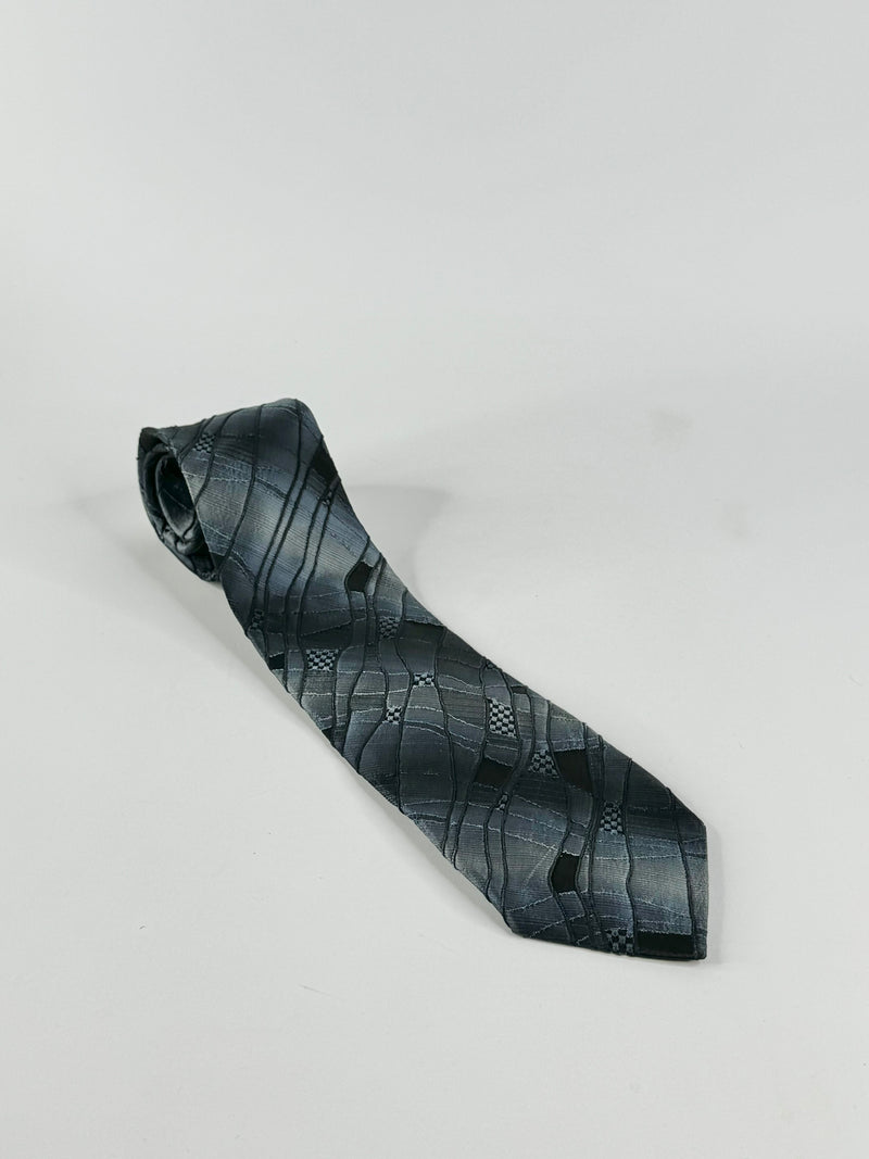 Michiko London Blue Patchwork Tie