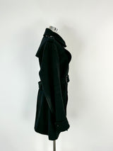 Arthur Galan Black Wool Blend Coat - AU8/10