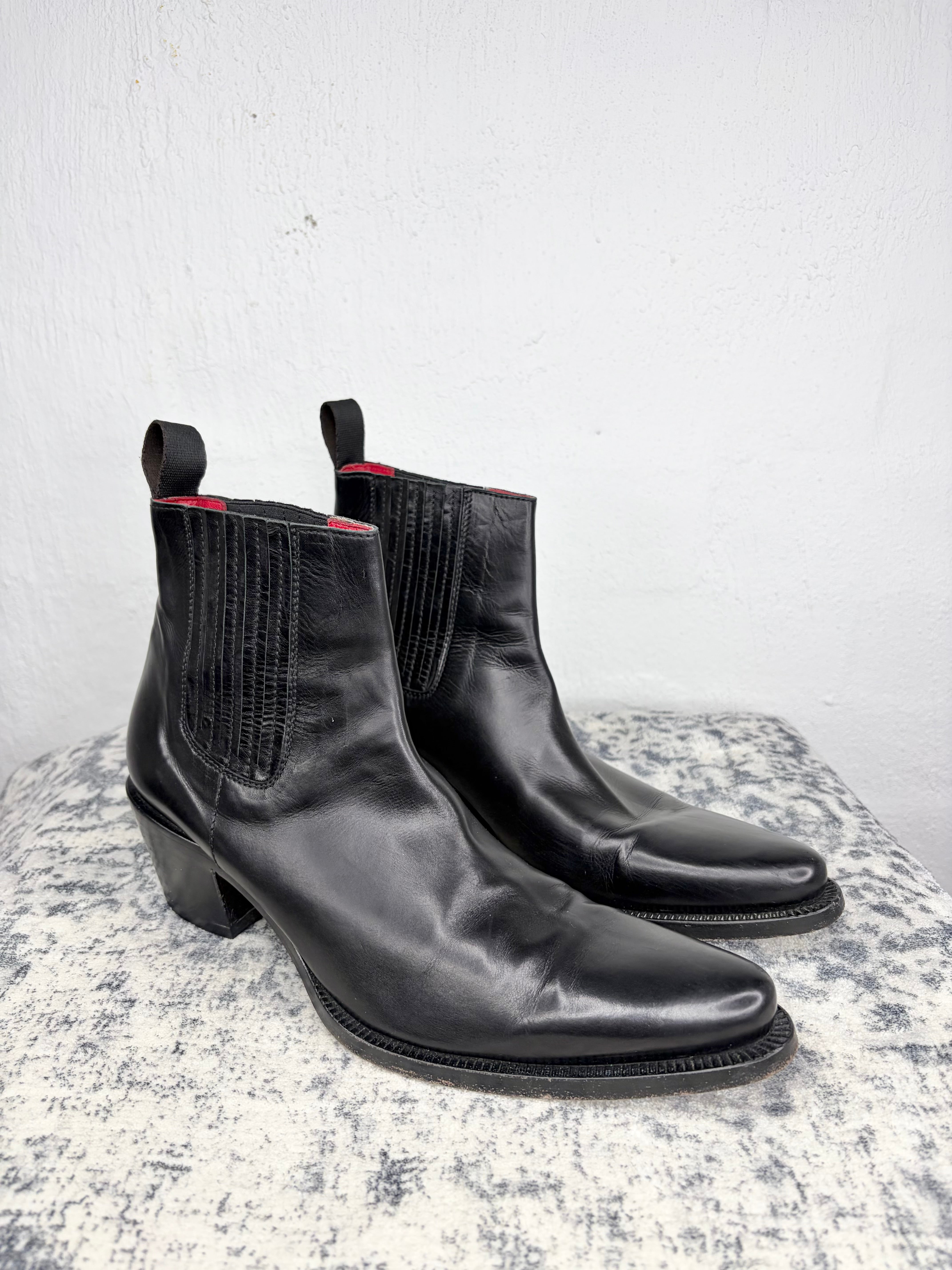 William Black Pointed Toe Leather Boots - EU37