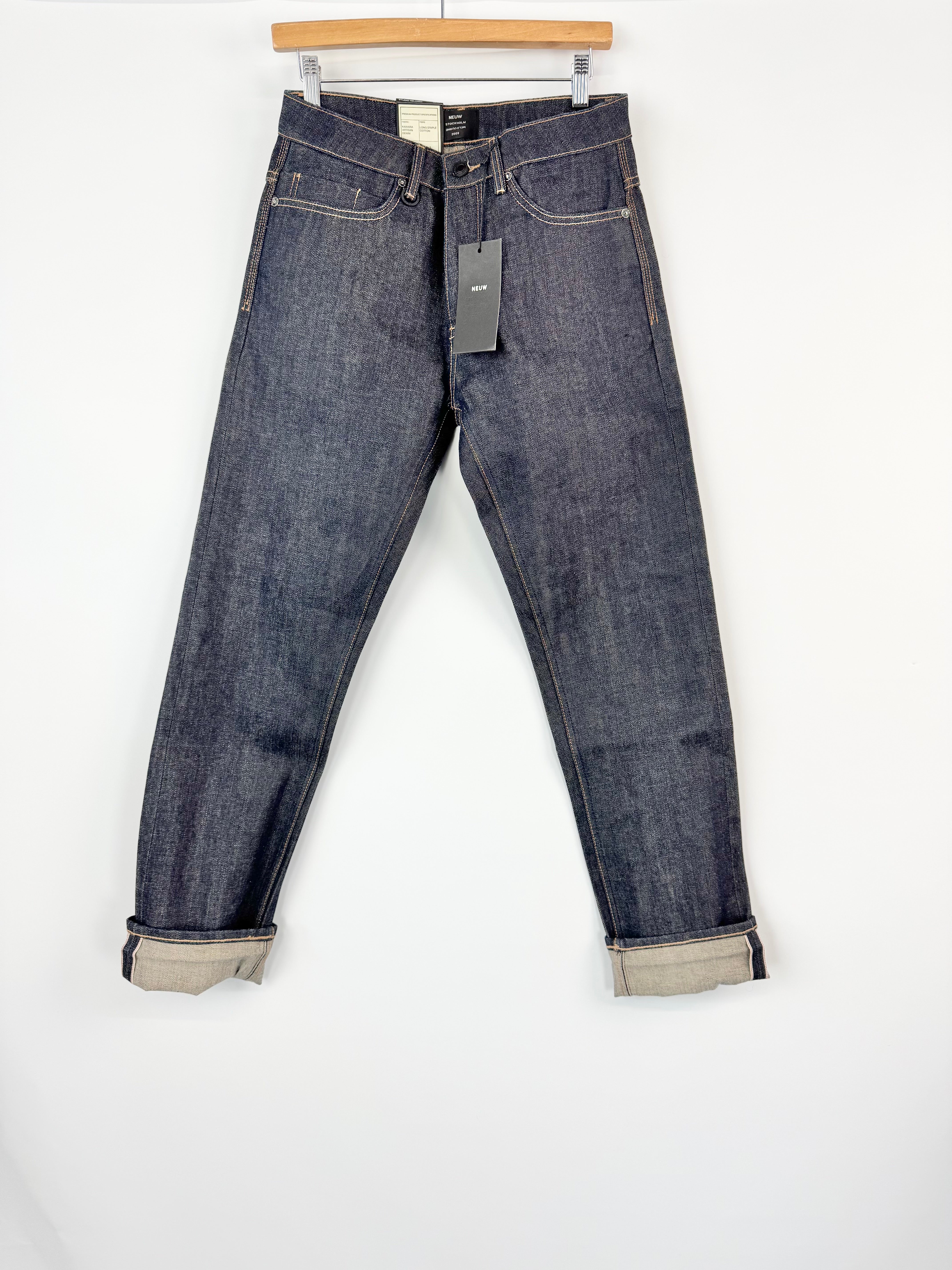 MFW Neuw 'Devon Kick Night Black' Jeans NWT - 31