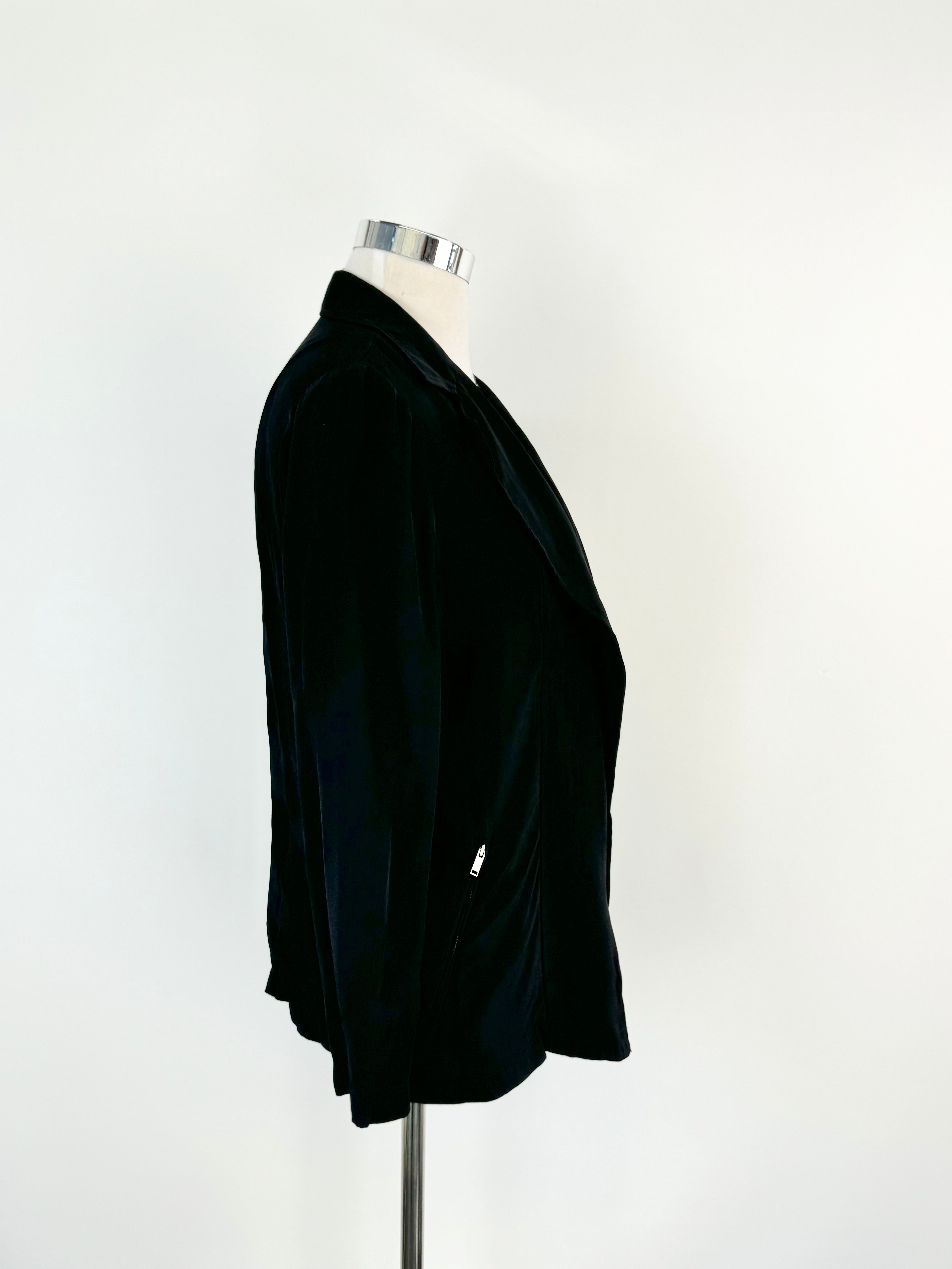Pure DKNY Black Zippered Jacket - AU12