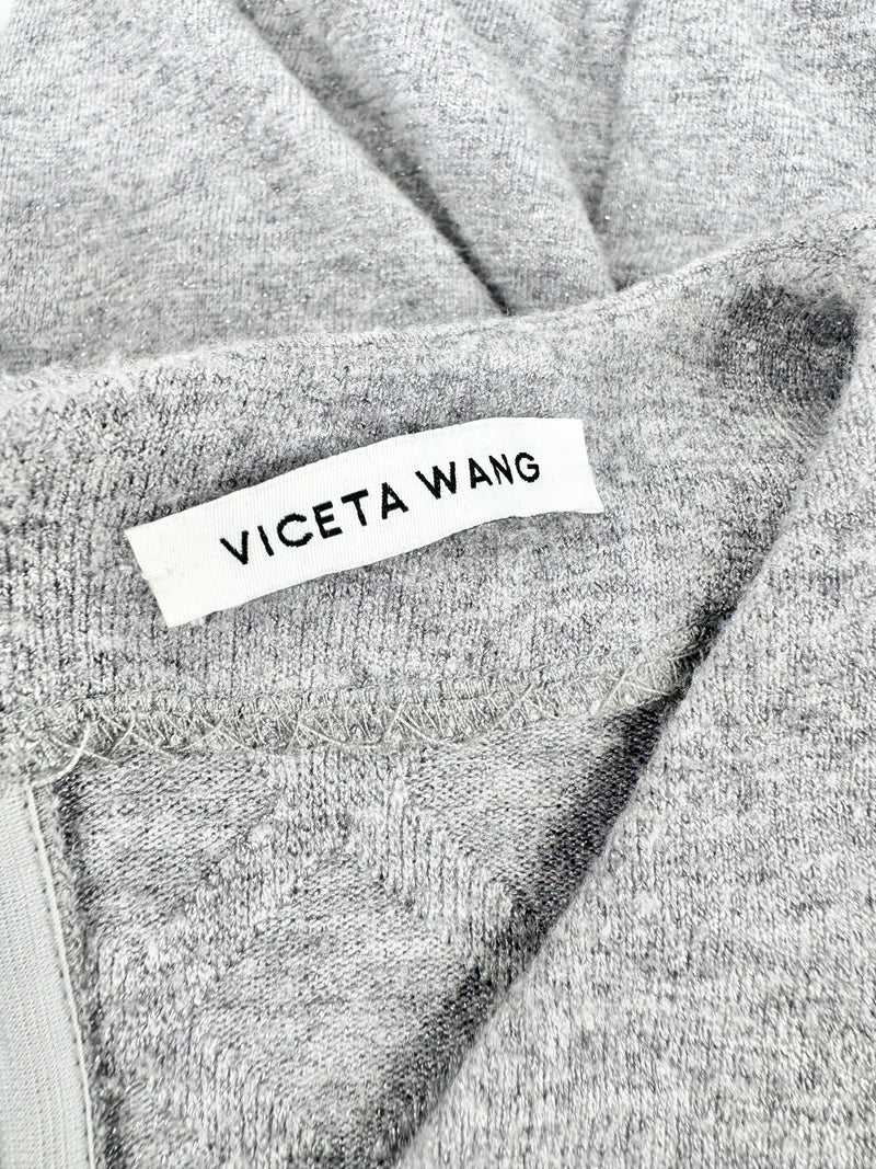 Viceta Wang Grey & Pink Long Sleeve Maxi Dress - AU8
