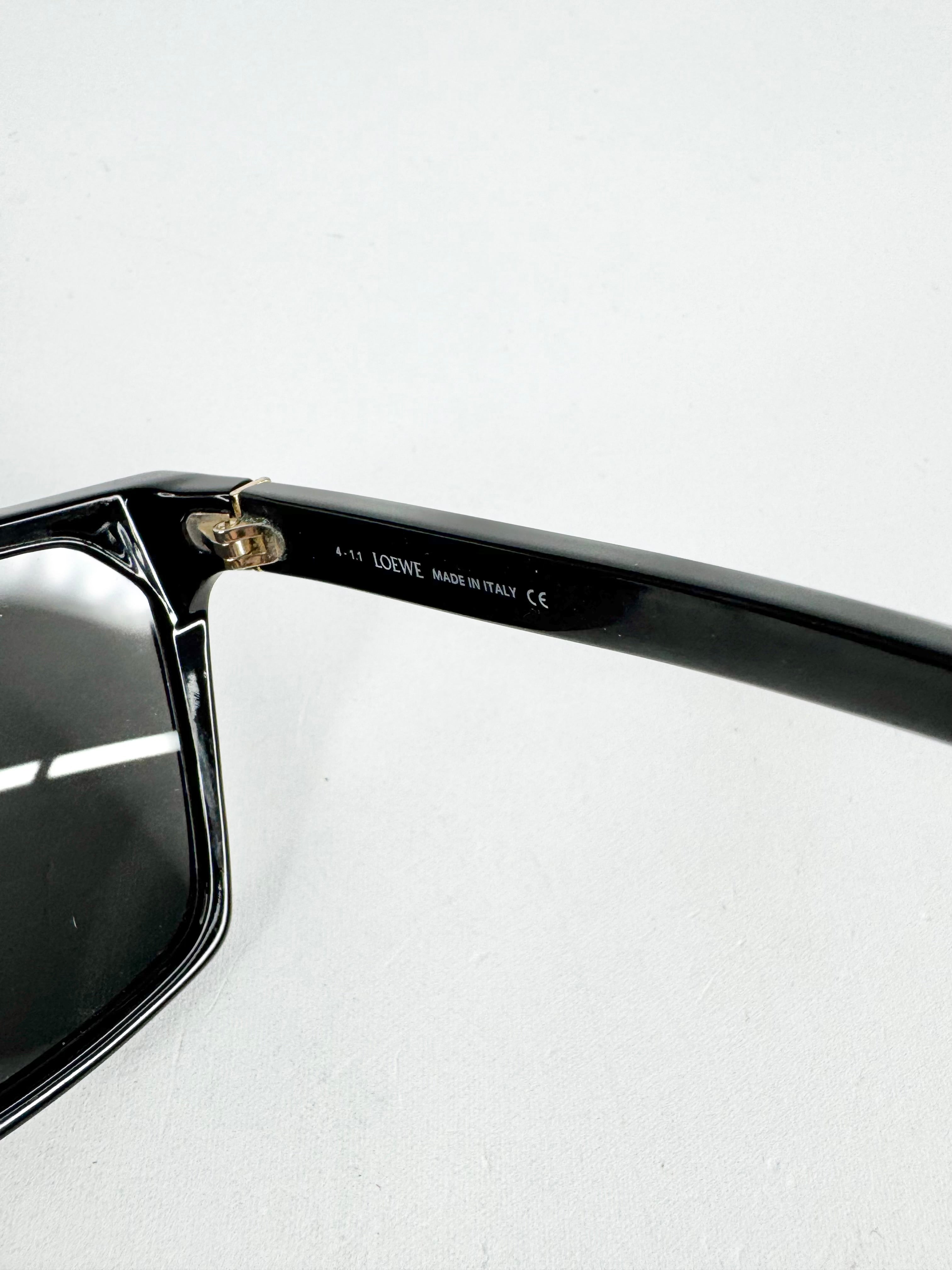 Loewe Grey Acetate Flat Top Sunglasses