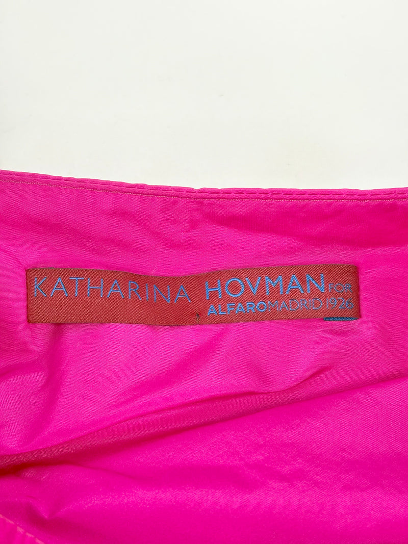 Katharina Hovman Pinky Detachable-Sleeves Shift Dress - AU12