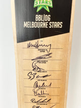 Signed BBL06 Melbourne Stars Cricket Bat