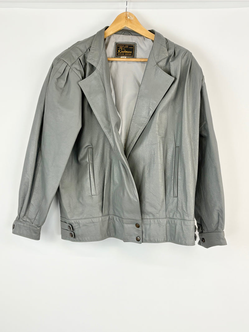 Vintage Radman Slate Leather Jacket - AU12/14