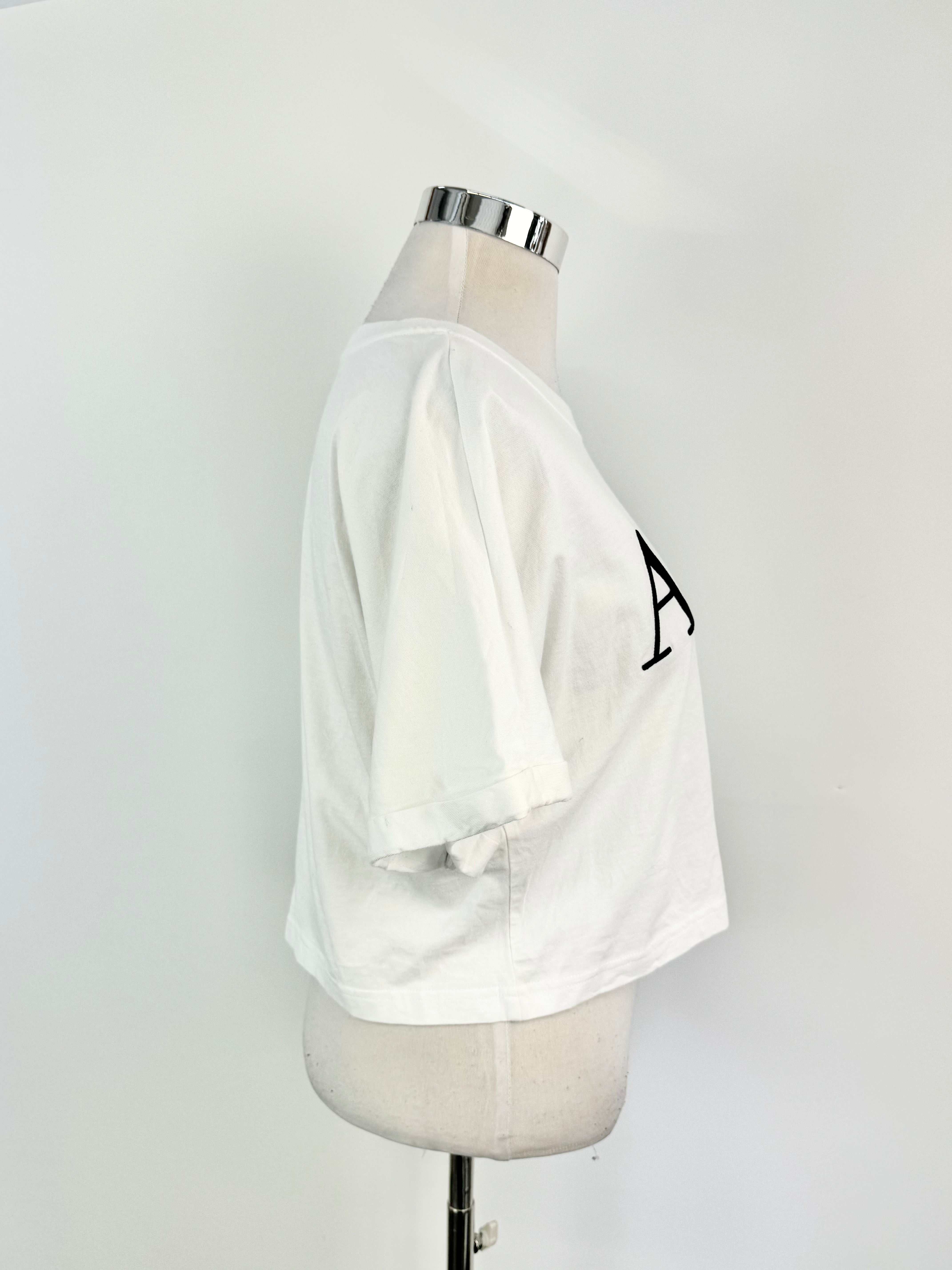 Aje White Logo Crop Top - AU14