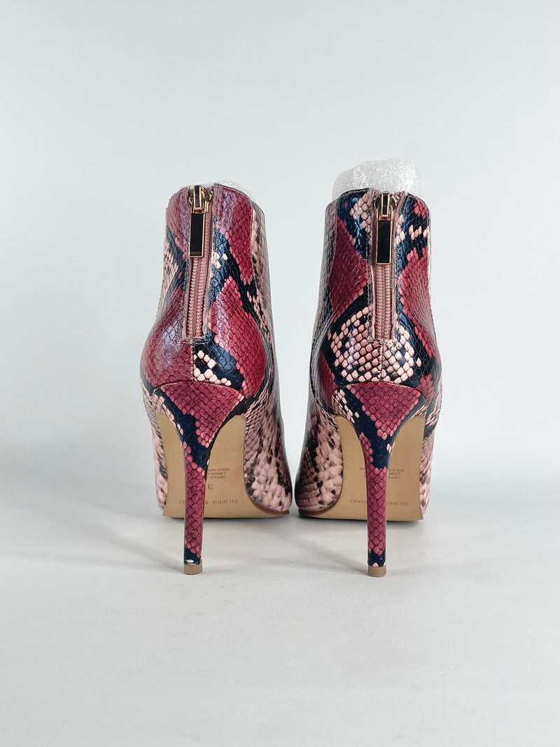 Edward Meller Platinum Collection 'Zarina' Rose-Serpent Ankle Boots - EU37