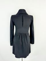 Patrizia Pepe Black Wool Blend Coat - AU8/10
