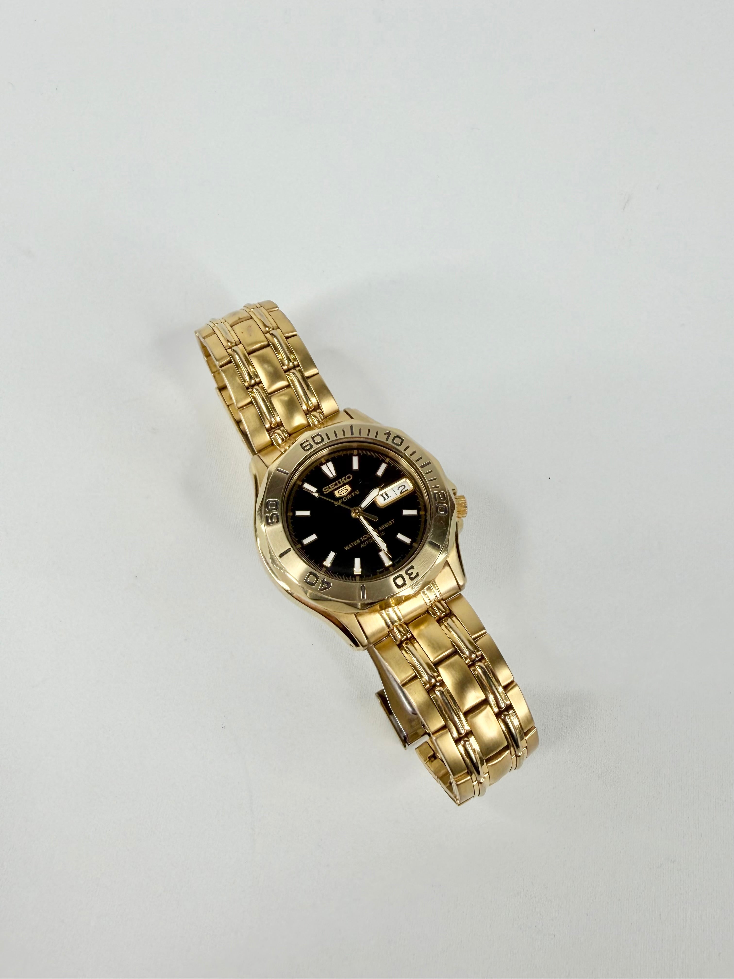 Seiko 5 Automatic Gold Toned Watch