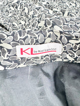 Vintage Karl Lagerfeld Floral Polyester Pleated Skirt - AU10