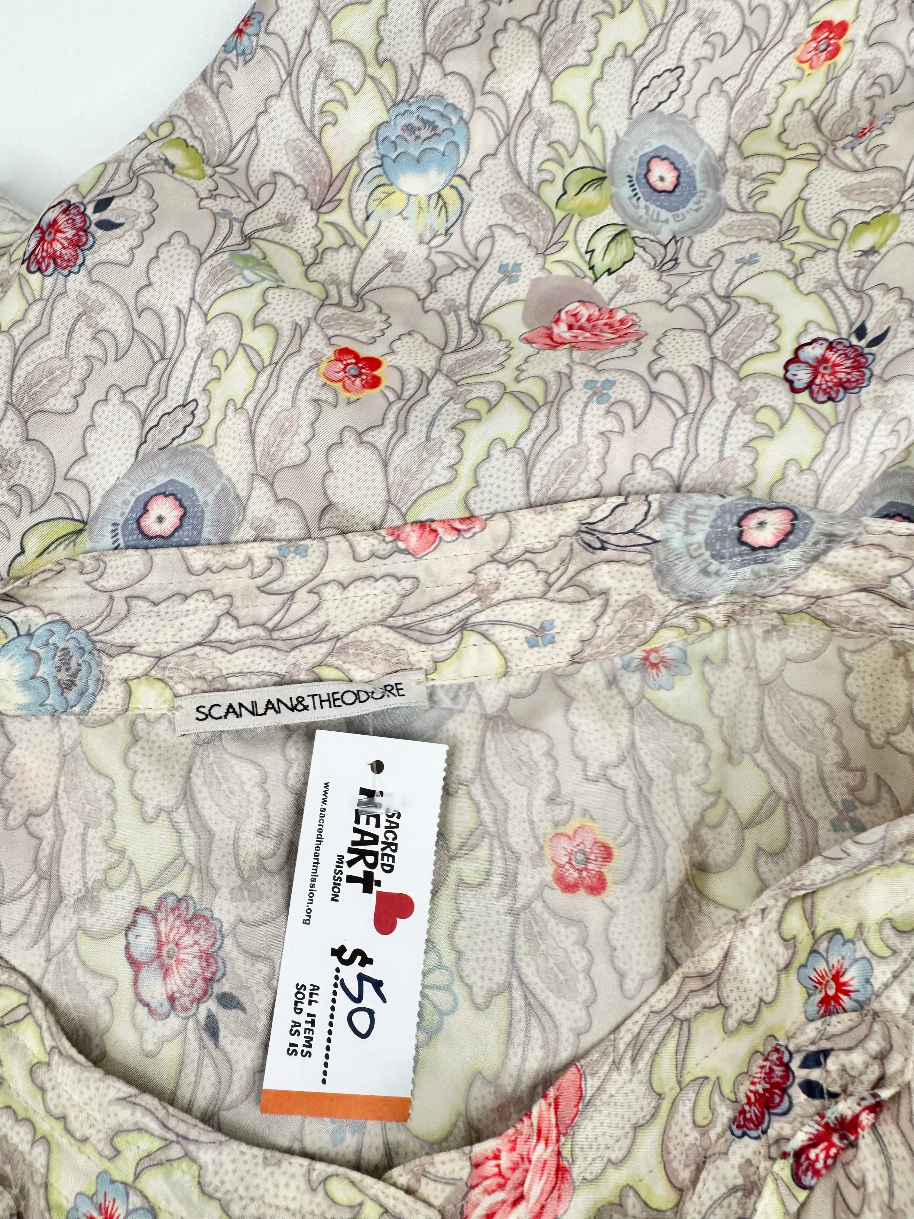 Scanlan Theodore Silky Floral Skirt - AU8