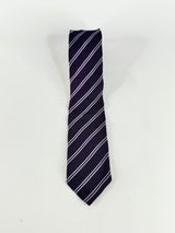 Tom Ford Purple Striped Silk Tie