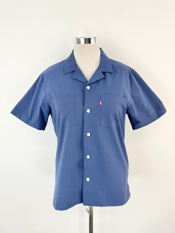 Vintage Levi's Blue Shirt Sleeve Shirt - M
