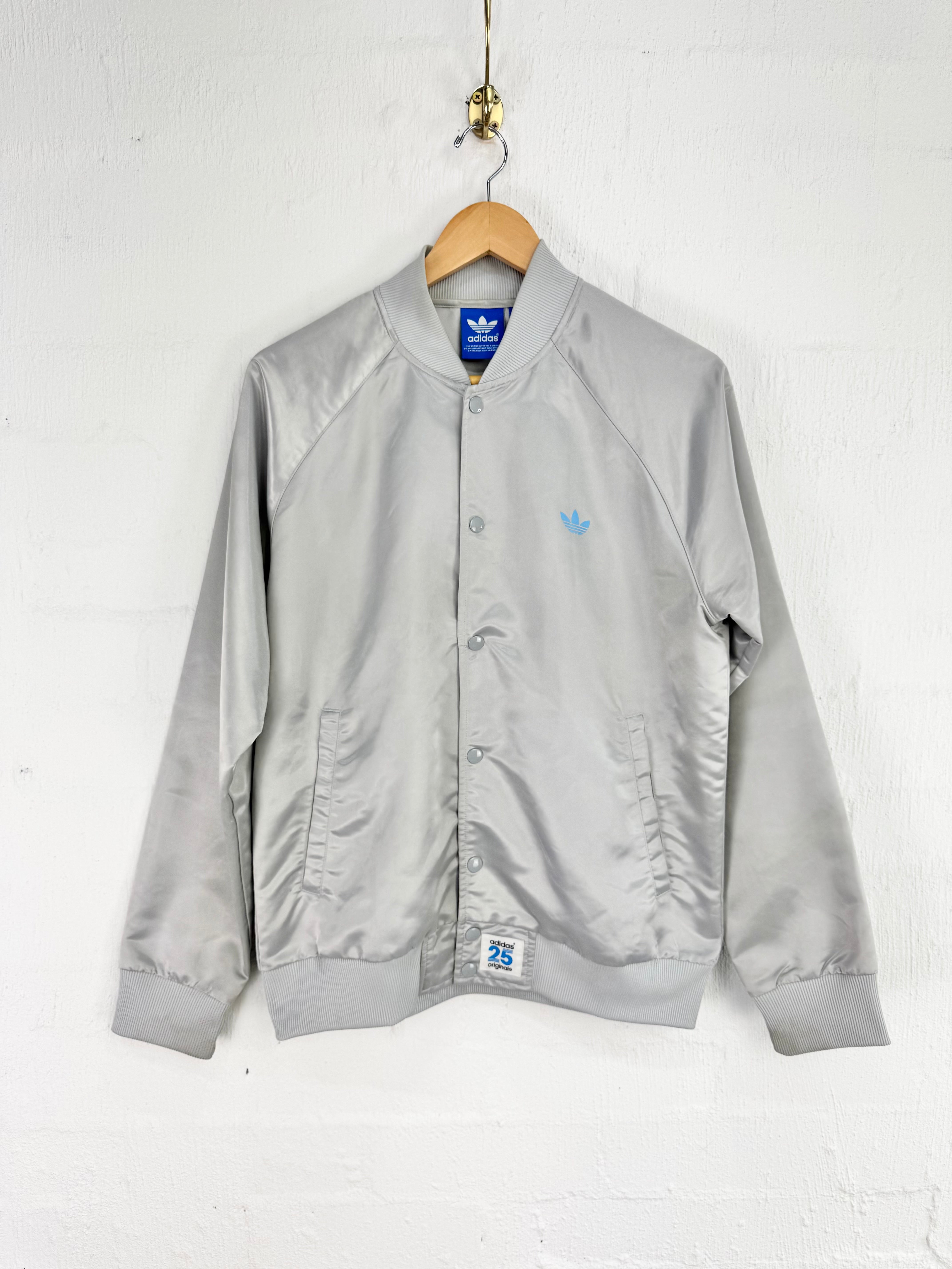 Adidas Silver '25' Bomber Jacket - M AU12/14